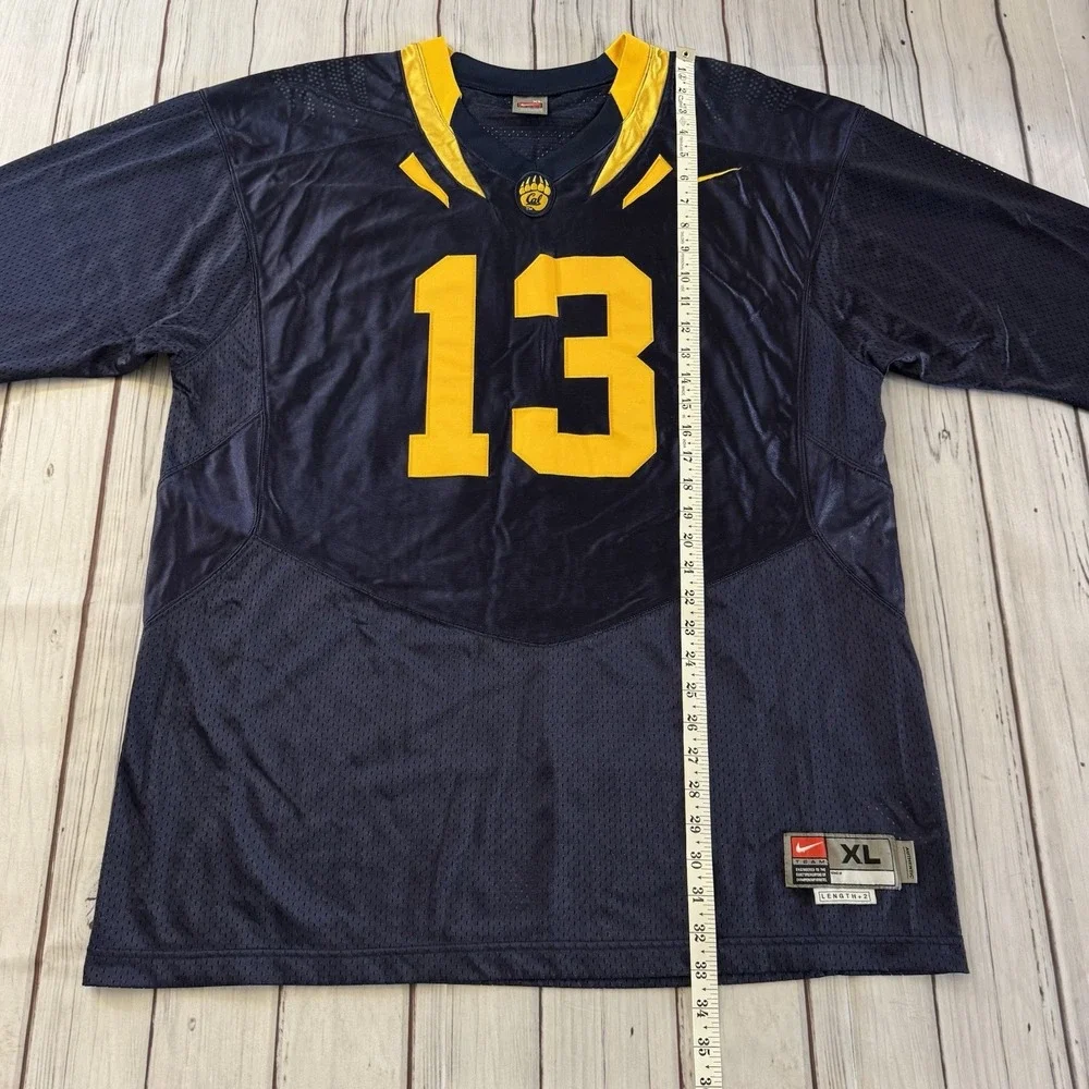 Vintage‎ Nike California Golden Bears Authentic NCAA Football Jersey #13 Mens XL